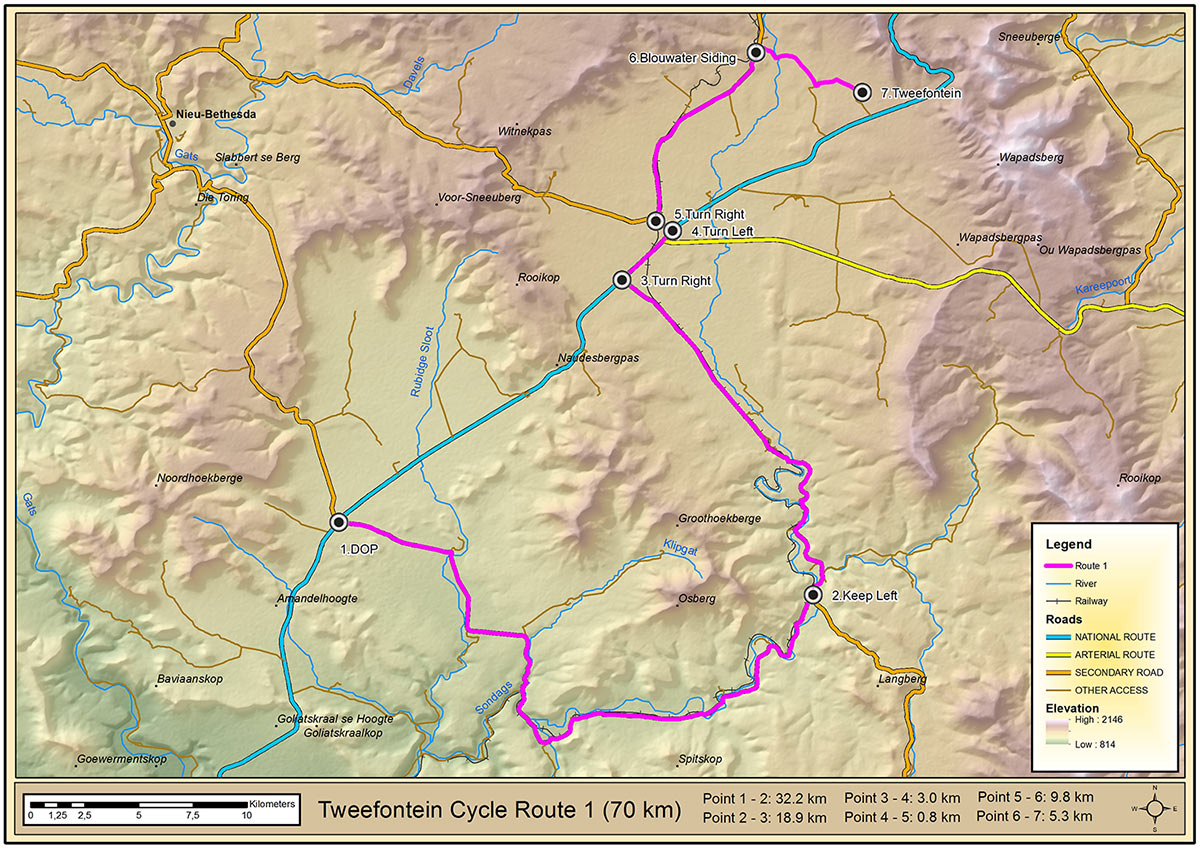 Mountain Bike Route 1 Map