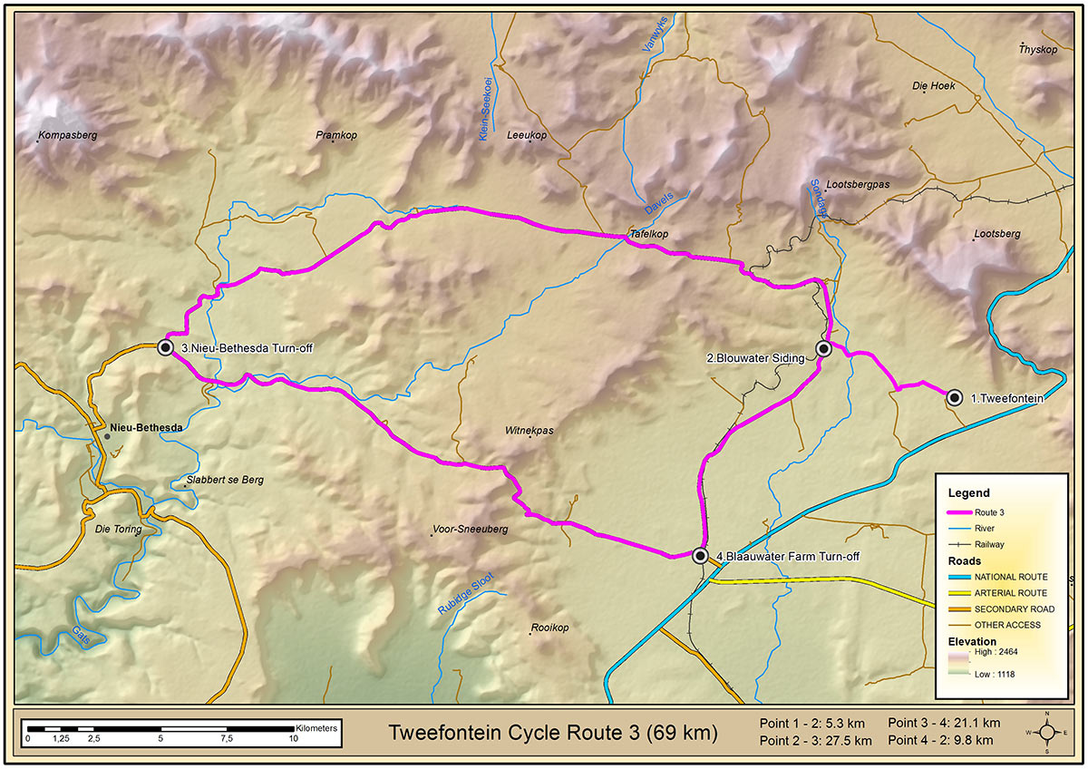Mountain Bike Route 3 Map