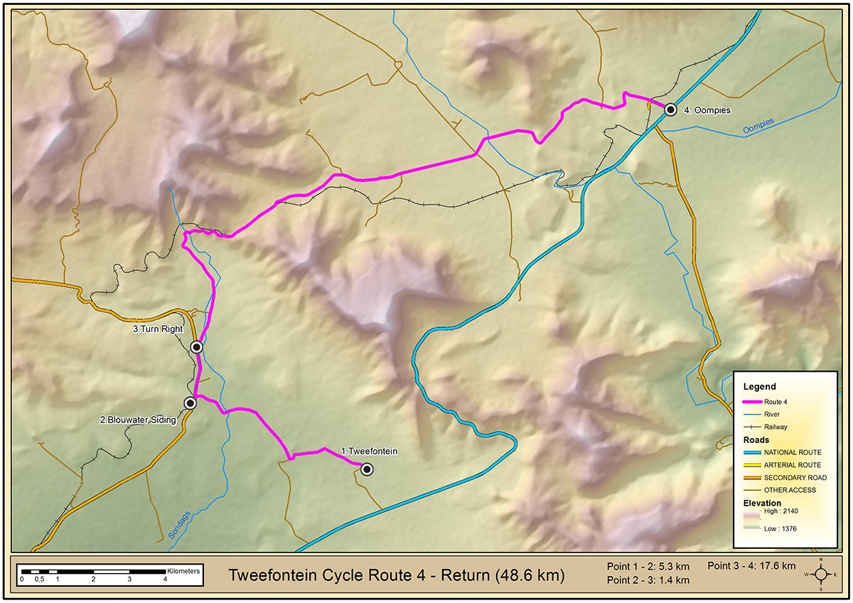 Mountain Bike Route 4 Map