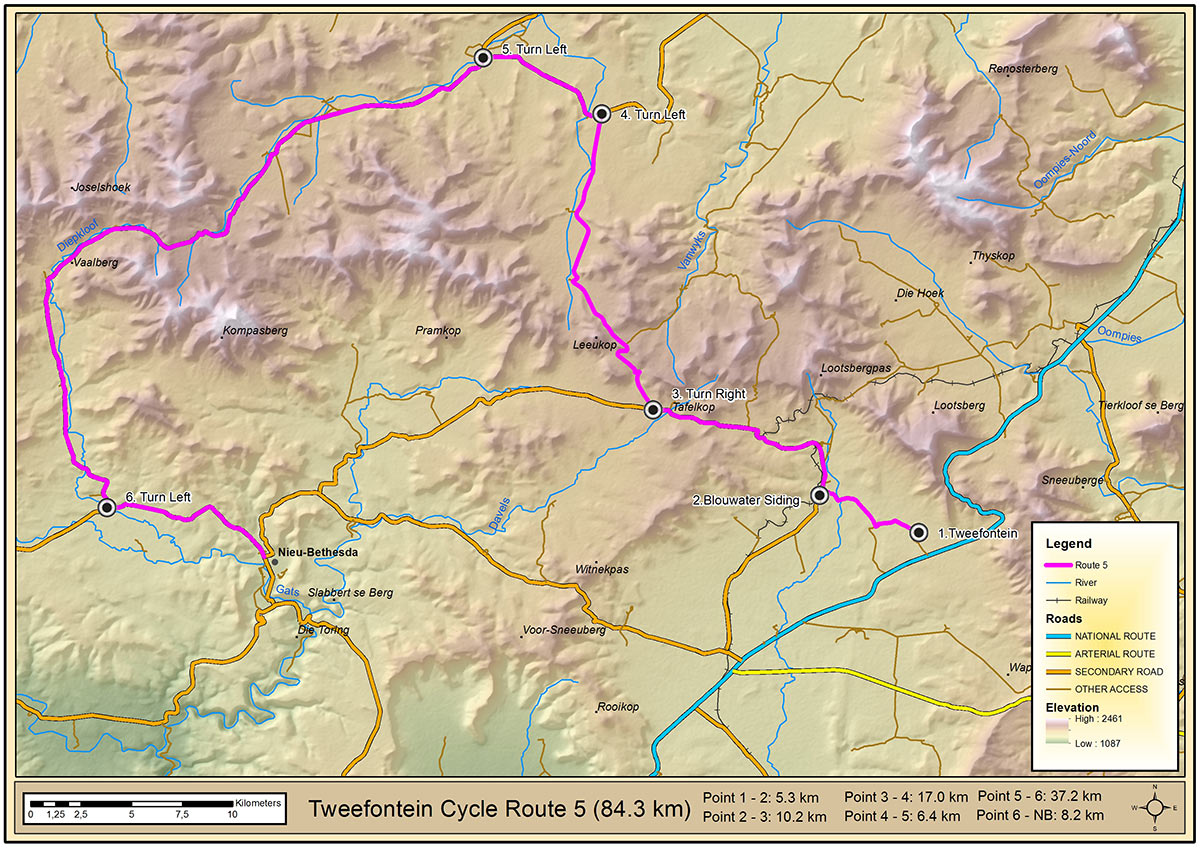 Mountain Bike Route 5 Map